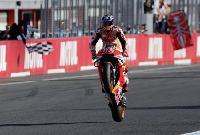 MARC MARQUEZ SE PONE A PUNTO PARA LE MANS.